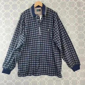 Fairway checkered Long sleeve Polo Men's L